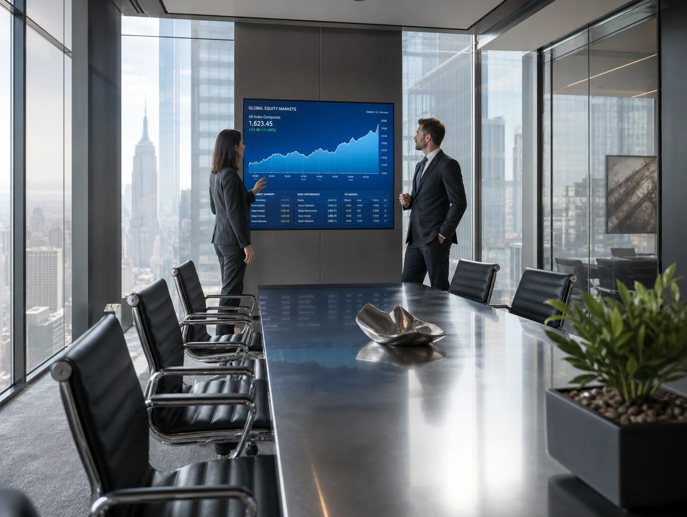 Global Capital Fund — executive boardroom for strategic investment planning