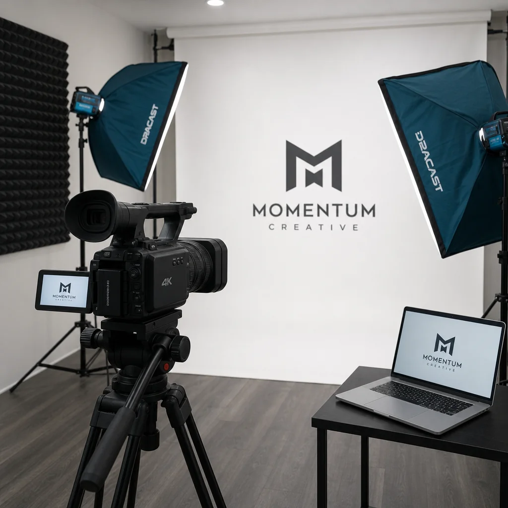 Creative studio space with high-end production equipment